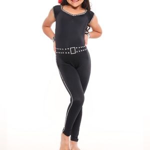 Black Leo dance costume